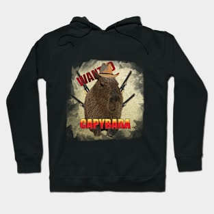 Capybara Western Cowboy. Hoodie